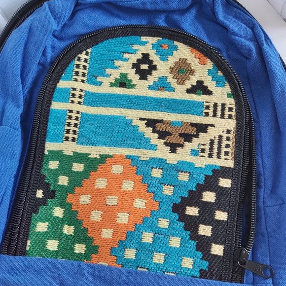 NEW Handmade Tribal canvas backpack hippie padded - Picture 12 of 14